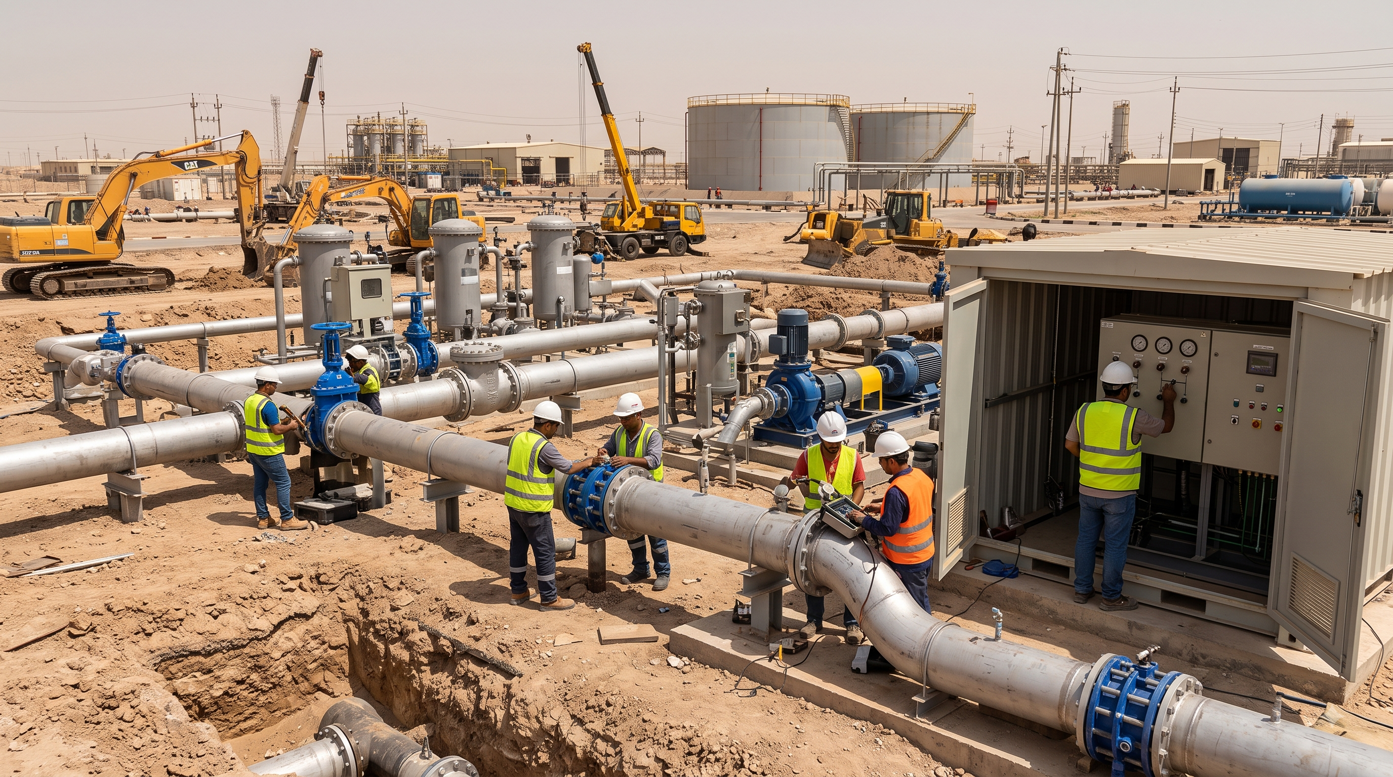 Internal Water Network Stations Installation for ENI / ZFOD